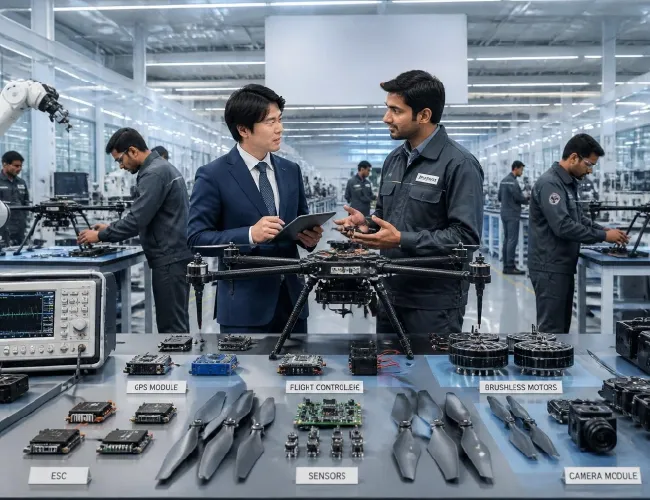 Get Japan Make Drone Parts and Components in India